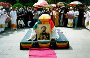 Burial ceremony of Emperor Haile Selassie